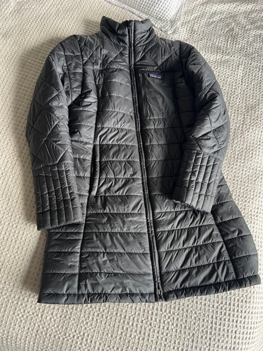 Patagonia Women's Black Quilted Long Puffer Jacket